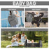 ITACIA Grey Baby Backpack – Chic, Waterproof & Convertible